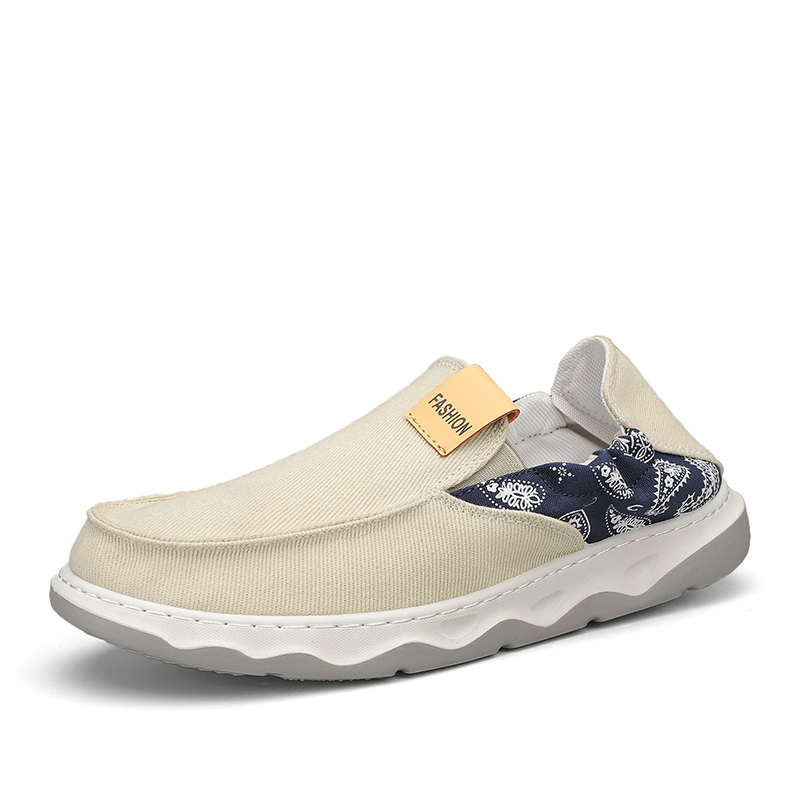 

SHOUBA Дышащие легкие износостойкие мужские низкие кеды бежевые, цвет Beige
