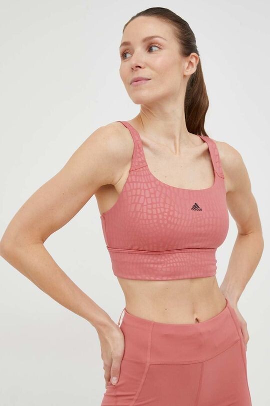 Спортивный бюстгальтер Powerimpact adidas, розовый — фото 2