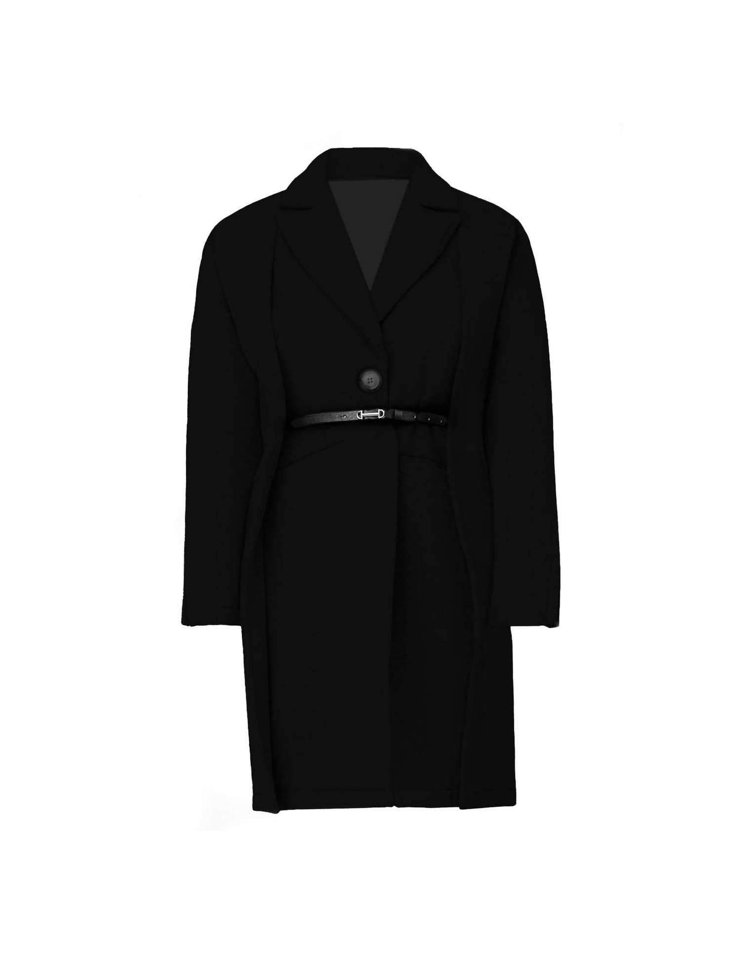 

Пальто-тренч Kate черное Chuks Collins