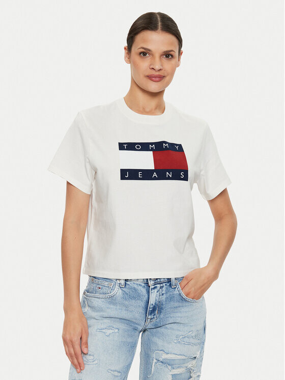 

Футболка свободного кроя Tommy Jeans, белый