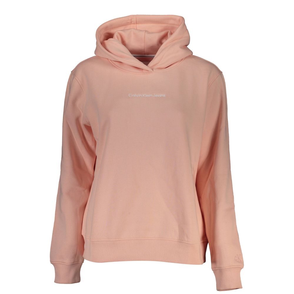 

Шикарная розовая флисовая толстовка с капюшоном Calvin Klein