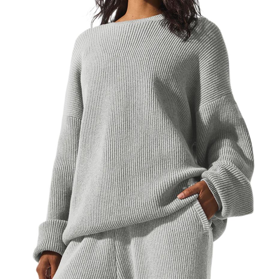 

Свитер Domain Crew для женщин Alo Yoga, серый/серый