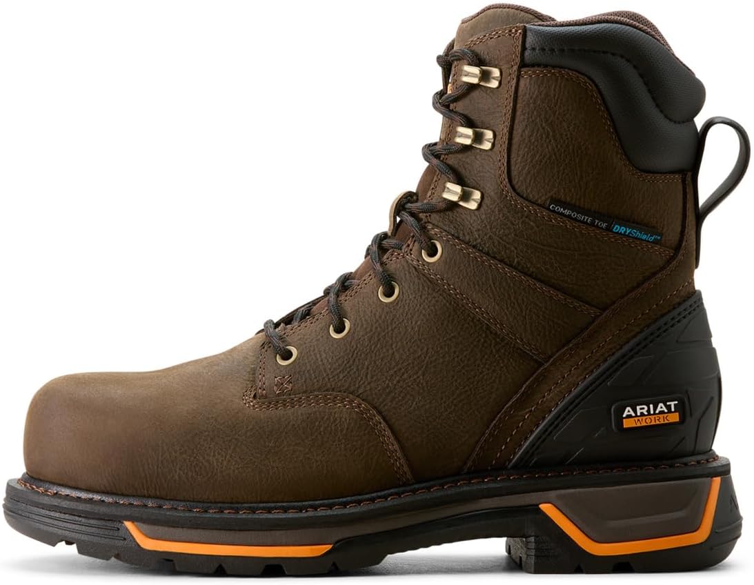 Мужские ботинки ARIAT Big Rig 8 с водонепроницаемым композитным носком, Iron Coffee — фото 2