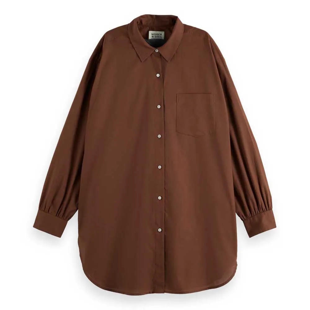 

Рубашка с длинным рукавом Scotch & Soda U9B00628T Oversized, коричневый