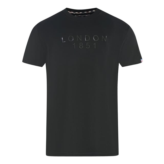 

Футболка London 1851 с логотипом Aquascutum, черный