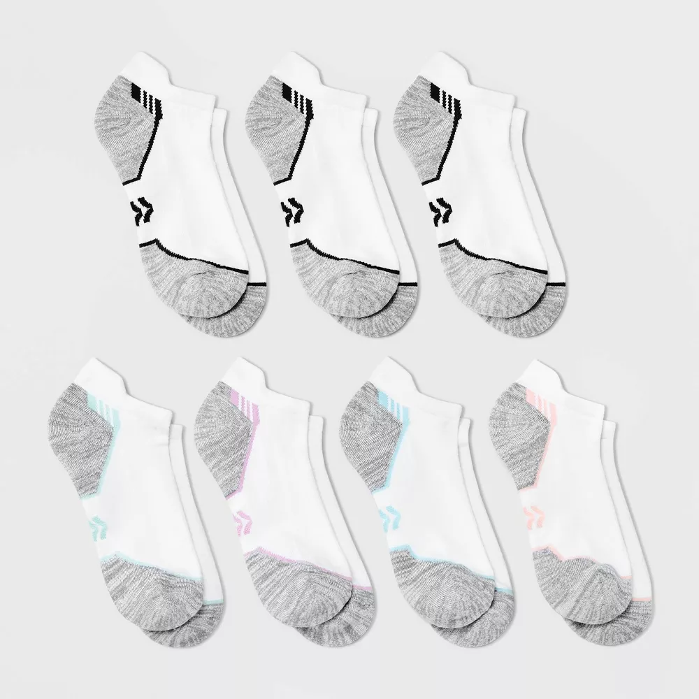 

Женские мягкие спортивные носки Active Striped 6+1 в бонусной упаковке без бирки - All In Motion