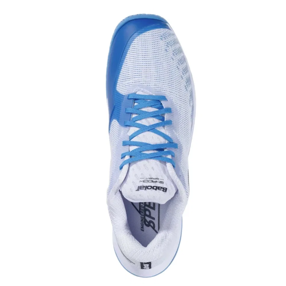 Мужские кроссовки для бадминтона «Shadow Spirit 2» от Babolat, White X Algiers Blue — фото 4