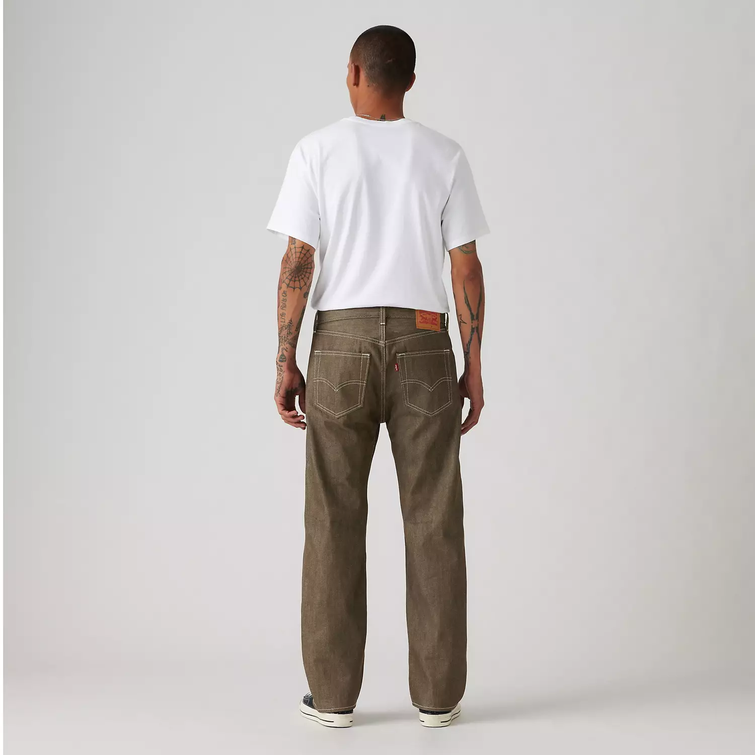 501 Original Shrink-to-Fit мужские джинсы Levi's, цвет Dark Brown - Brown — фото 4