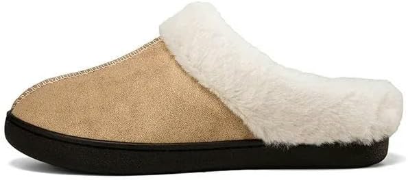 

Зимние тапочки KOSTEN для мужчин и женщин, теплые домашние тапочки на плоской подошве, хлопковые, большого размера, хаки