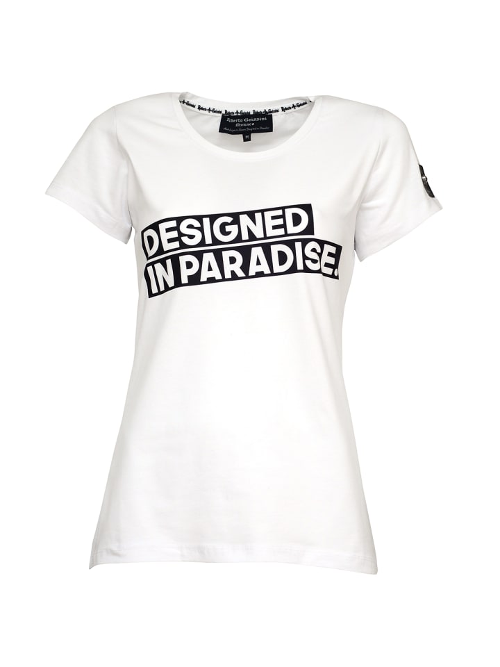

Roberto Geissini Футболка белого цвета, созданная в раю, Белый, Roberto Geissini Футболка белого цвета, созданная в раю