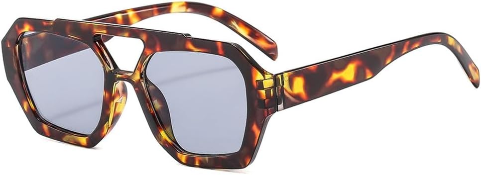 

Женские солнцезащитные очки с двойной перемычкой, крупная оправа, леопардовый коричневый градиент, для занятий спортом на открытом воздухе, бега и езды на велосипеде, C9 Generic, C2