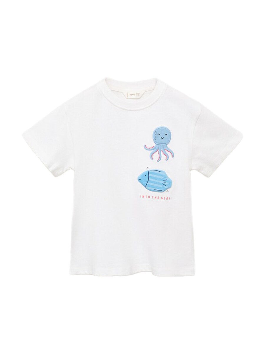 

Рубашка MANGO KIDS PULPO, белый
