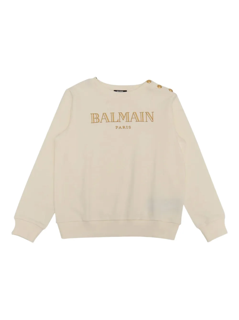 

Свитшот на пуговицах Balmain Kids, белый