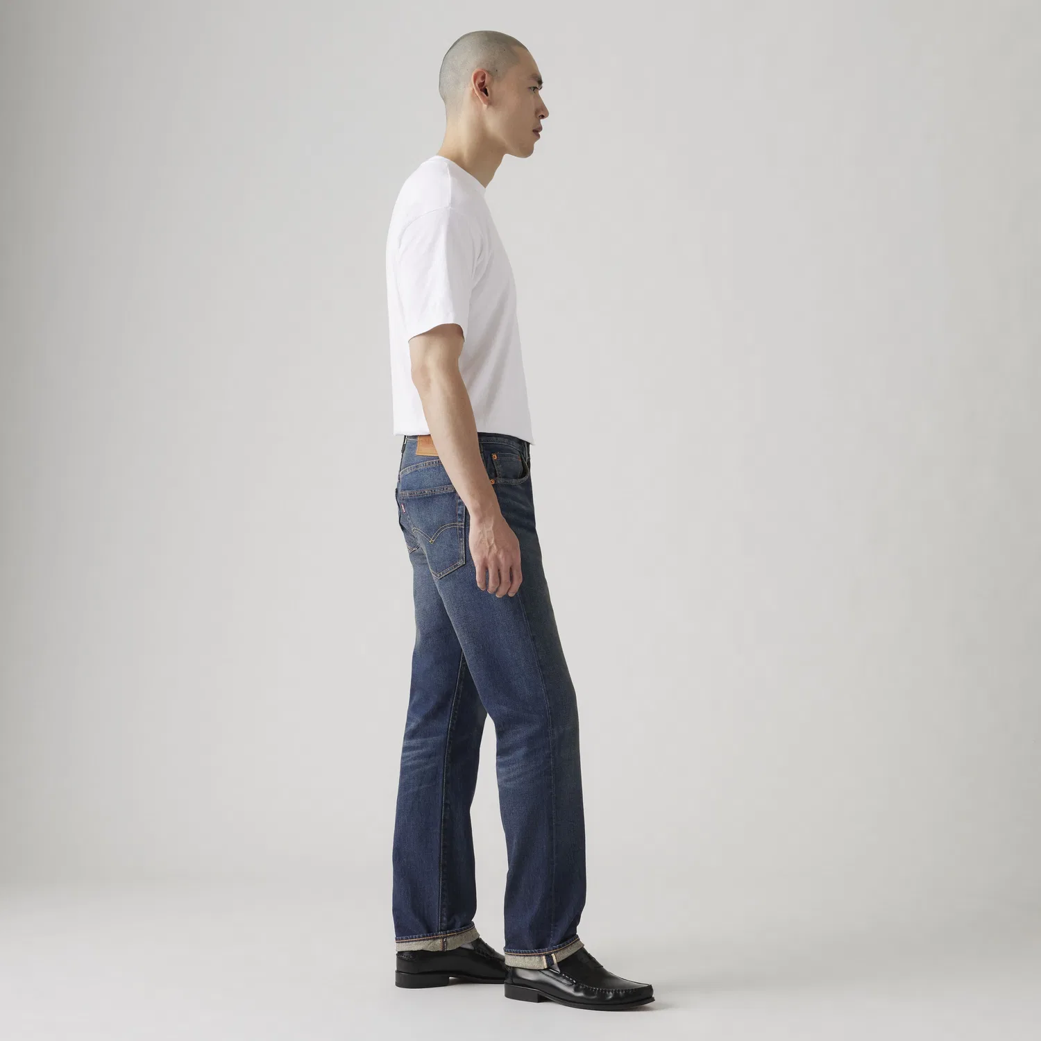 Мужские джинсы 501 Original Selvedge Levi's, Dark Wash — фото 4