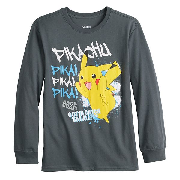 

Футболка с длинным рукавом pokemon pikachu pika 0025 gotta catch em all для мальчиков Licensed Character