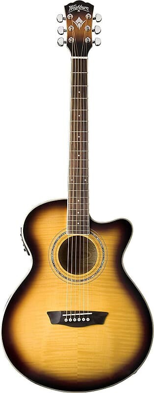 

Акустическая гитара Washburn Festival EA15 Mini Jumbo Cutaway, Acoustic Electric Guitar