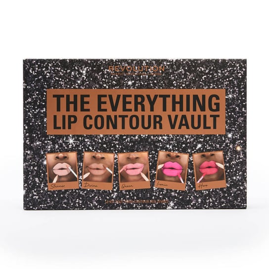 

Упаковка. Makeup Revolution The Everything Lip Contour Vault Set 1