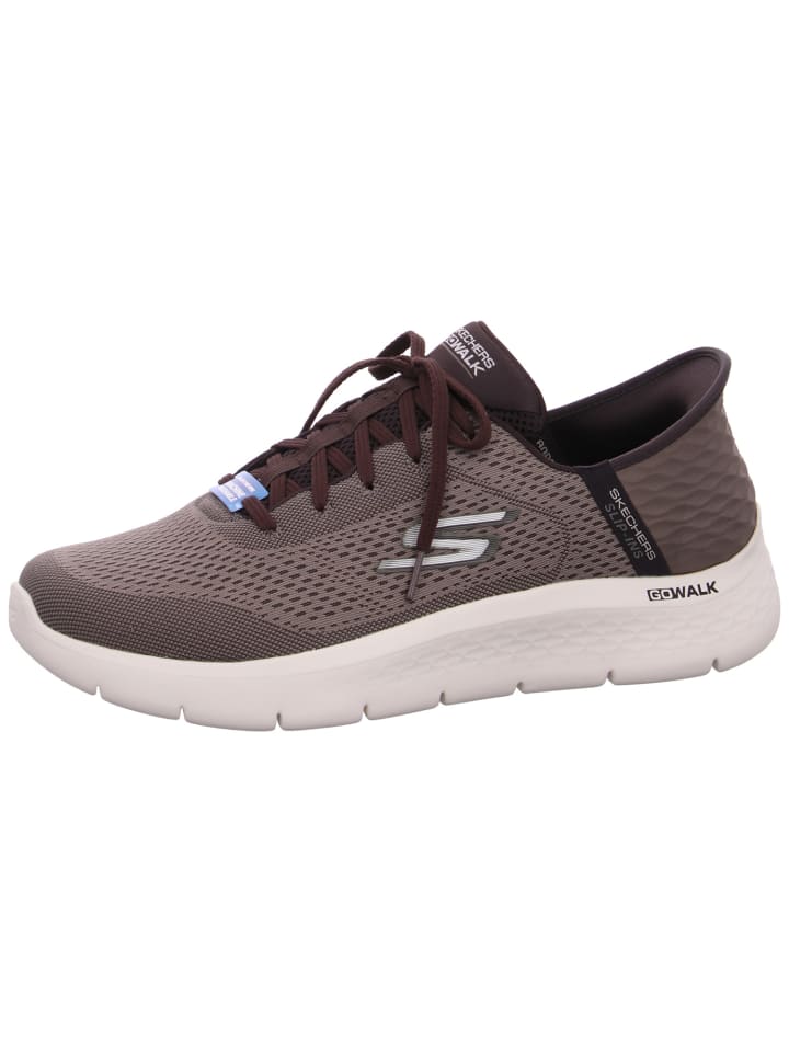 

Кроссовки на шнуровке Skechers, коричневый