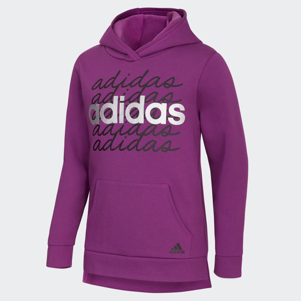 

Пуловер Adidas Fleece Cotton Hooded Pullover, цвет Sonic Fuchsia