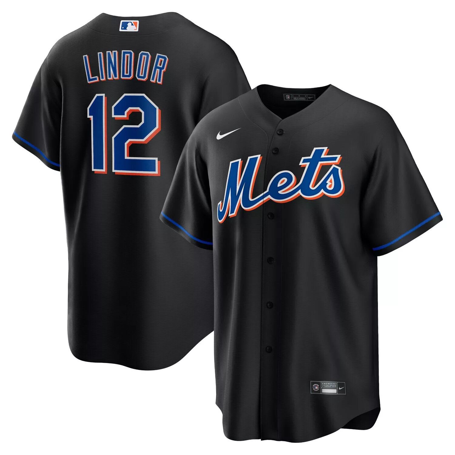 

Мужская черная футболка с альтернативной копией игрока Francisco Lindor New York Mets 2022 Nike, Черный, Мужская черная футболка с альтернативной копией игрока Francisco Lindor New York Mets 2022 Nike