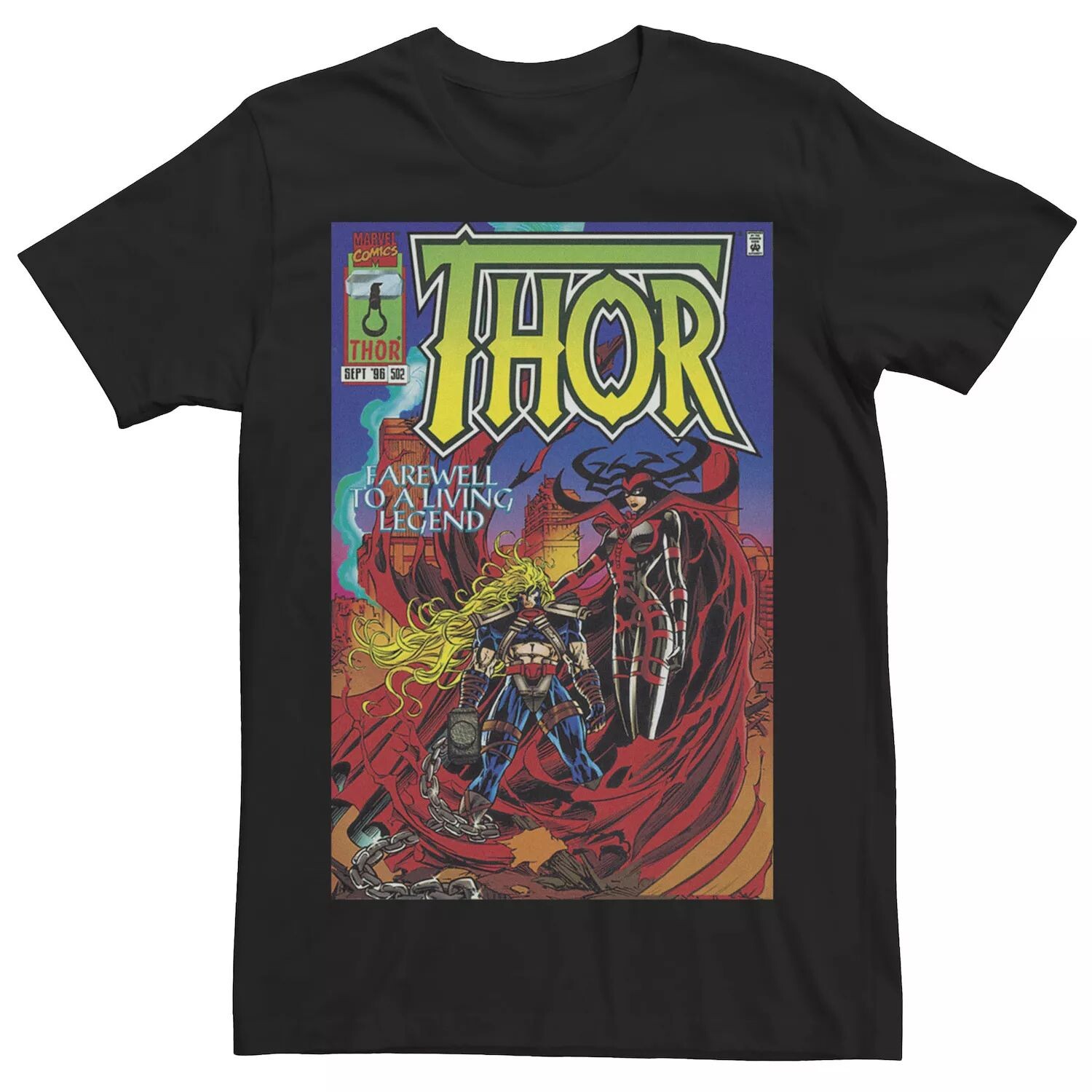 

Мужская футболка Thor Farewell To A Living Legend с обложкой комиксов Marvel
