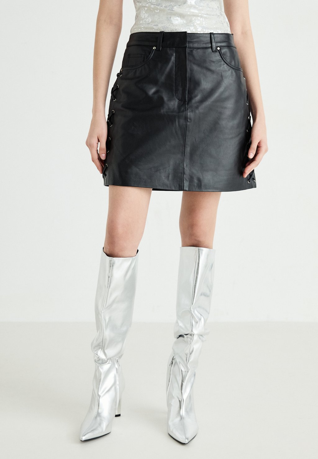 

Мини-юбка YASTIANA SKIRT YAS, черный