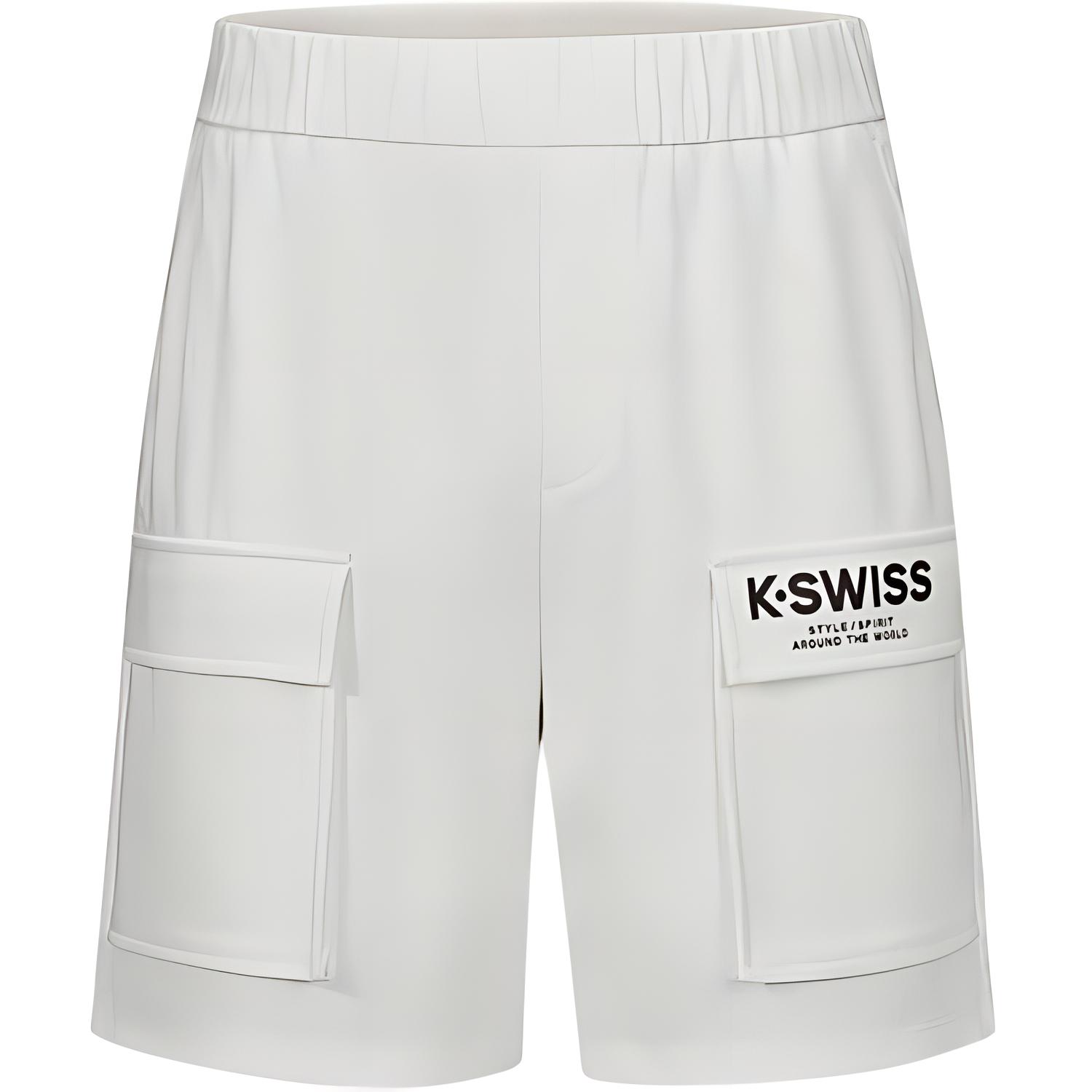 

KSWISS Мужские повседневные шорты Euryale White