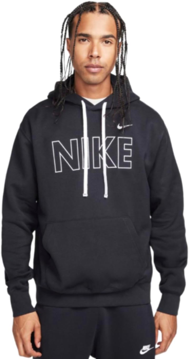 

Толстовка с капюшоном Nike Sportwear Club Fleece Outline, Black/White, Белый, Толстовка с капюшоном Nike Sportwear Club Fleece Outline, Black/White