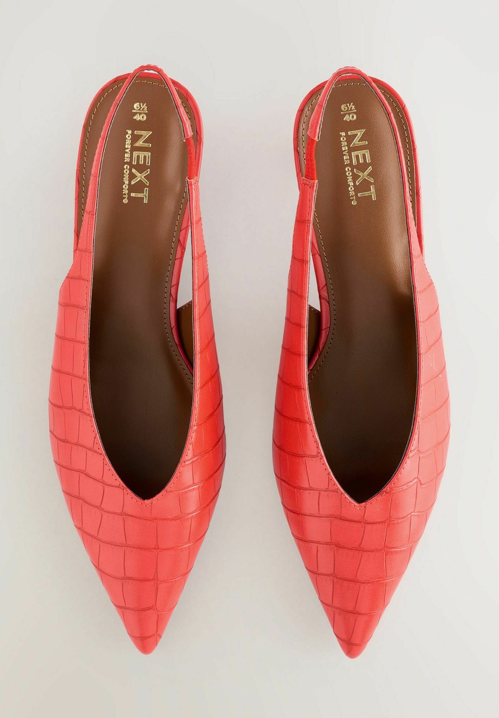 Классические туфли на каблуке STANDARD WIDE FIT - FOREVER COMFORT POINT TOE LOW WIDE Next, оранжевый — фото 3