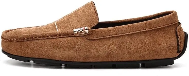 Мокасины замшевые Loafers Yellow Brown SayfuR — фото 2