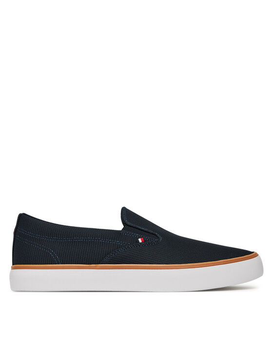 

Тканевые кроссовки Th Hi Vulc Core Low Ii Slipon FM0FM05514 Tommy Hilfiger, синий