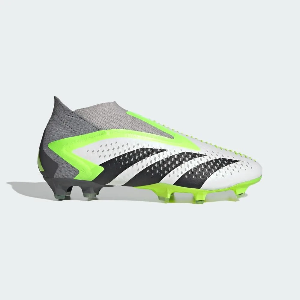 Бутсы Adidas Predator Accuracy+ FG унисекс, белый/черный — фото 3