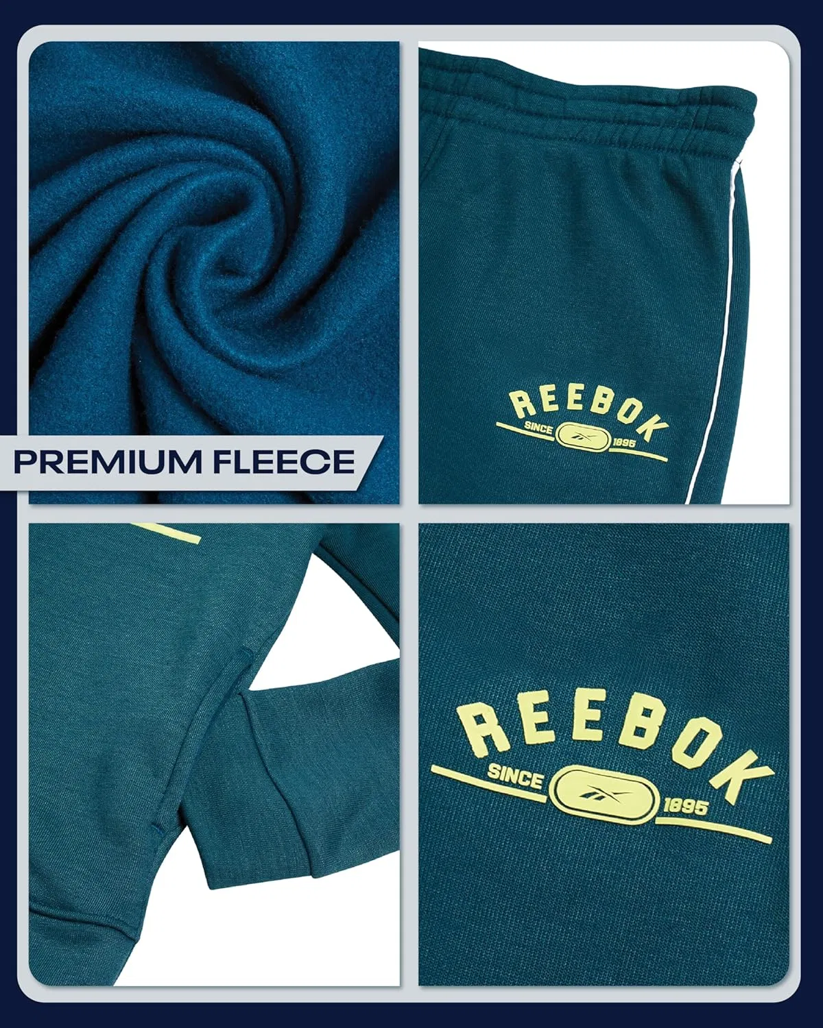 Детский спортивный костюм Reebok, 2 предмета, бирюзовый — фото 3