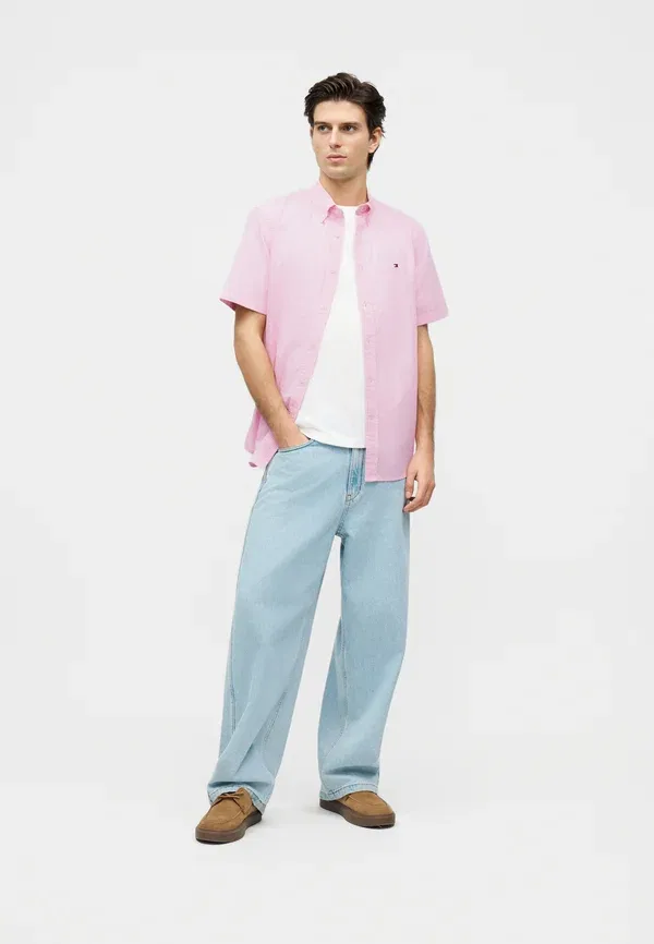 Футболка Tommy Hilfiger Flex Pop Classic Shirt Core Essentials, классический розовый — фото 2