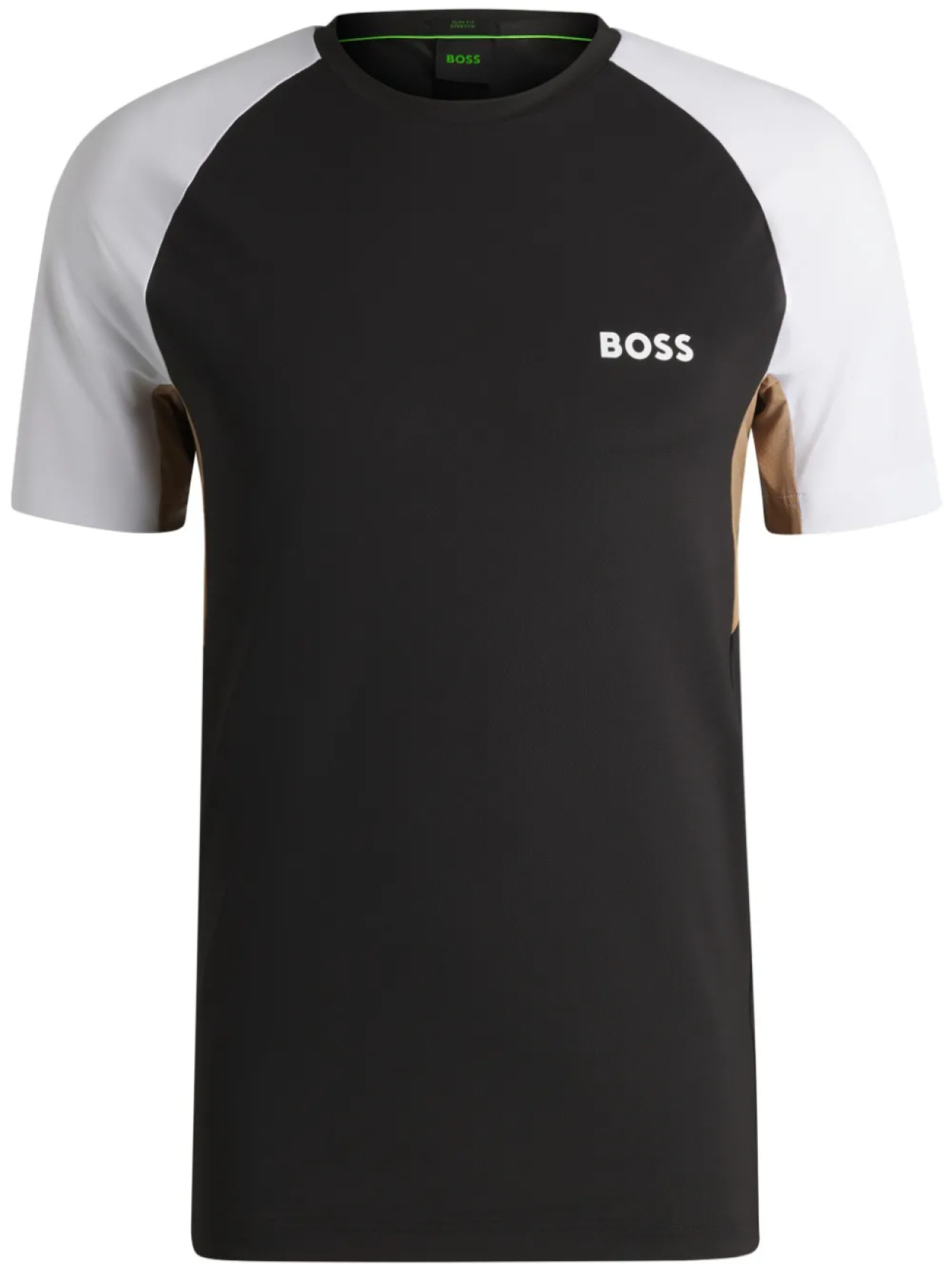 

Футболка в стиле колор-блок BOSS, черный