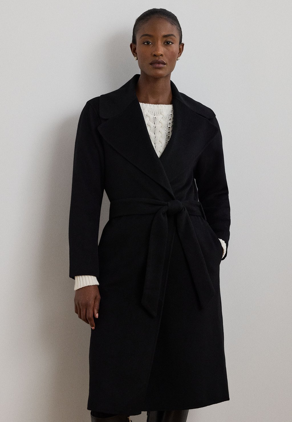 

Классическое пальто RINLEAH UNLINED COAT Lauren Ralph Lauren, черный