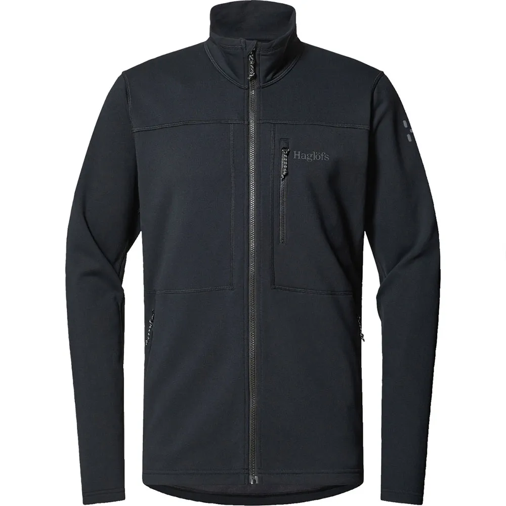 

Флис Haglöfs Rosson Mid full zip, черный