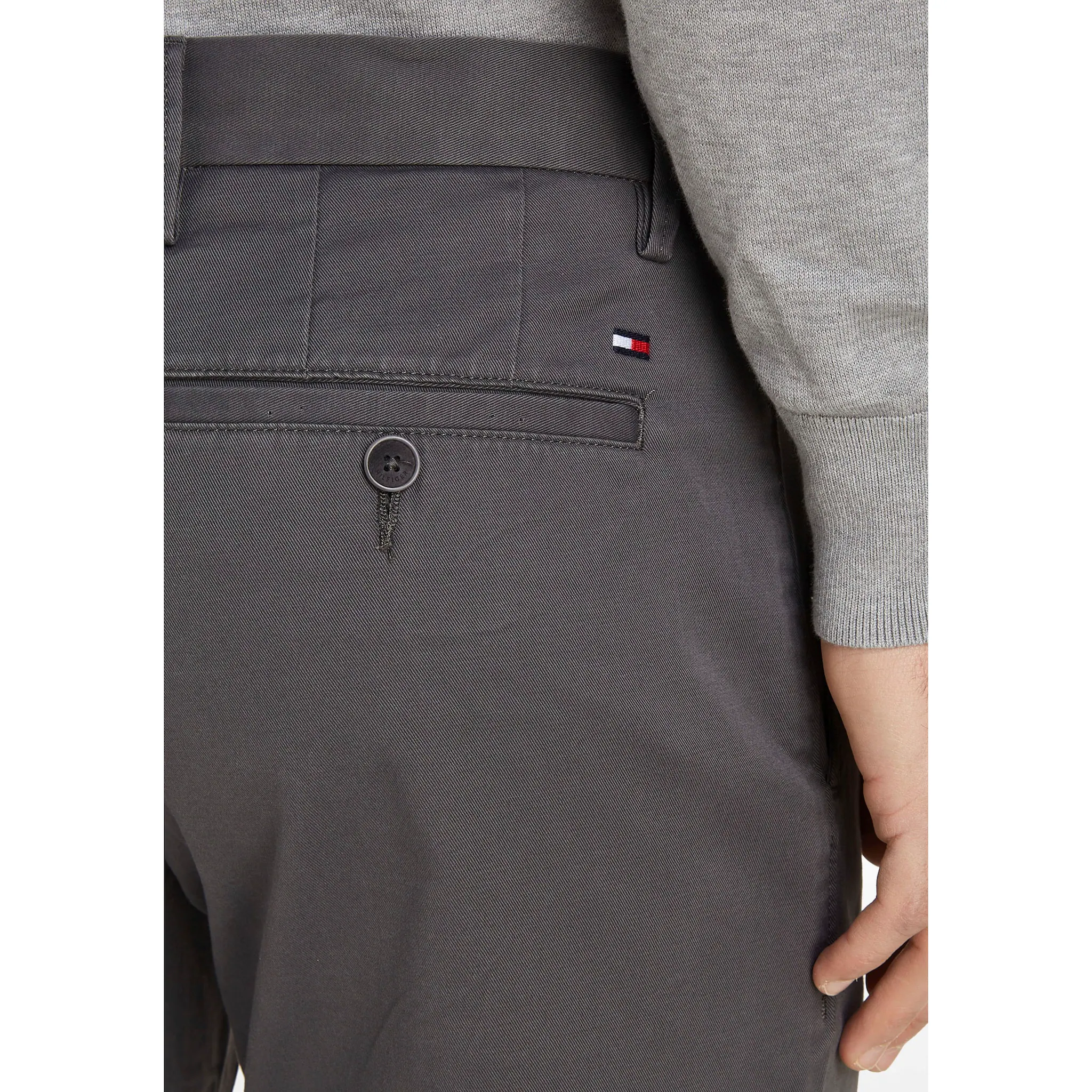 Брюки-чиносы Tommy Hilfiger "Chino Denton 1985 PIMA CO", серый — фото 3