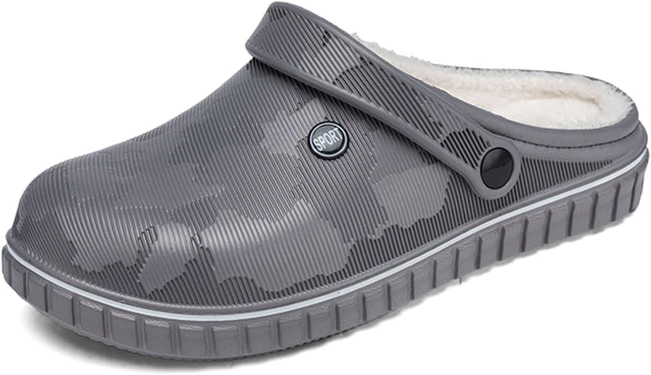 

Мужские сабо и мюли SECHRITE, удобные для садовых работ, для медсестры, водонепроницаемые, с закрытым носком, нескользящие, обувь для кухни, офиса, пляжа и рыбалки, серый