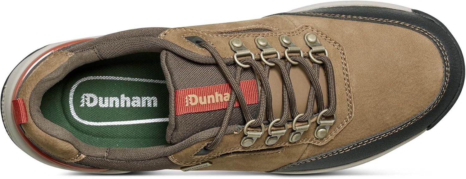 Мужские водонепроницаемые кроссовки Dunham Alpine на шнуровке, Taupe — фото 4