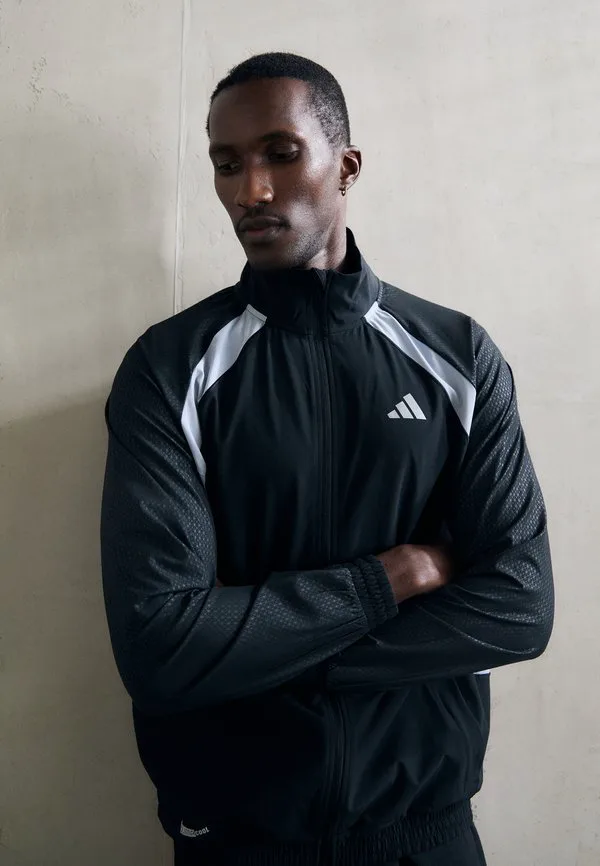 Техническая тренировочная куртка Adidas Performance, Black/Halo Silver-Coloured