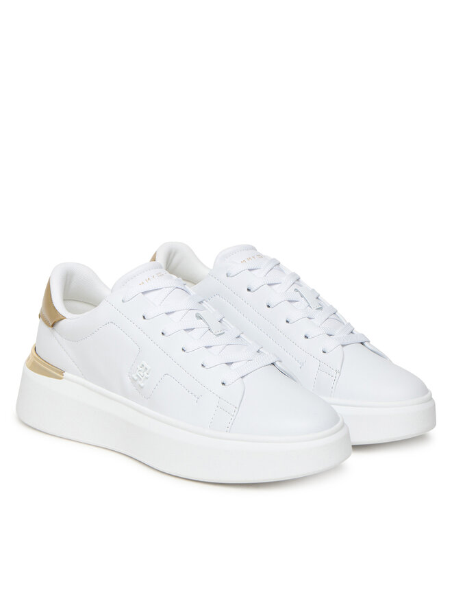 Кроссовки Chic Platform Gold FW0FW08817 Tommy Hilfiger, белый — фото 2