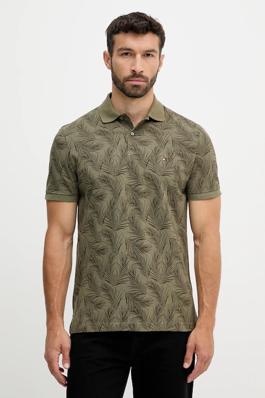 

Хлопковая поло Tommy Hilfiger, зеленый