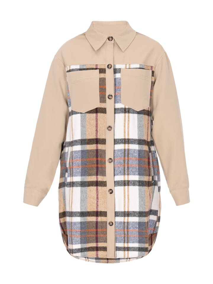 

Блуза usha BLUE LABEL Shirt, цвет Beige Multicolor