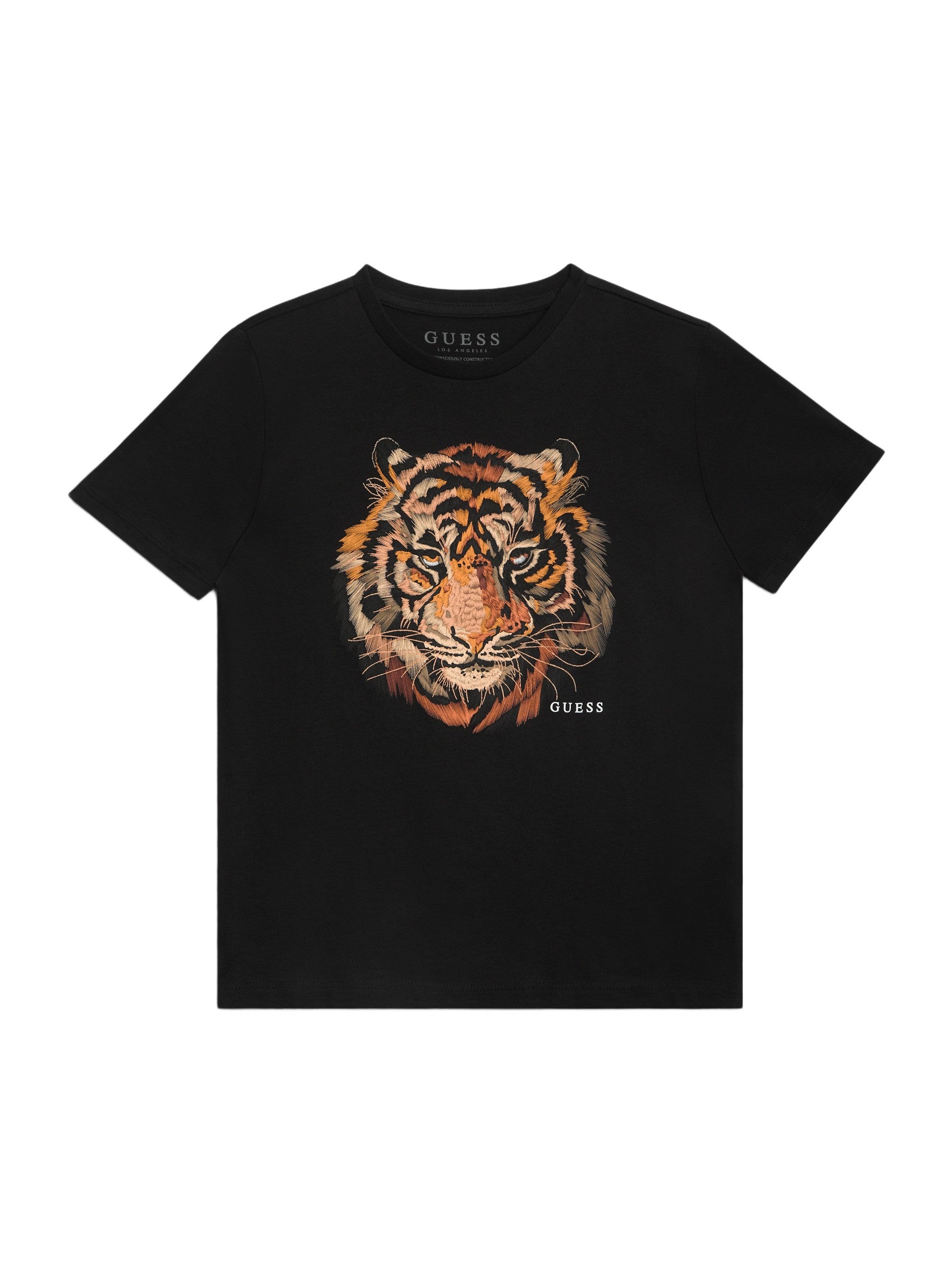 

Футболка с круглым вырезом Arlon (размеры 7-16) Guess Factory, черный