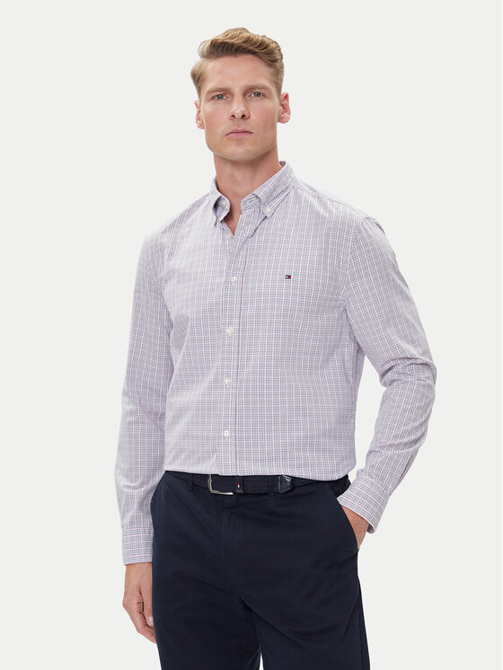 

Рубашка regular fit MW0MW39459 Tommy Hilfiger, розовый