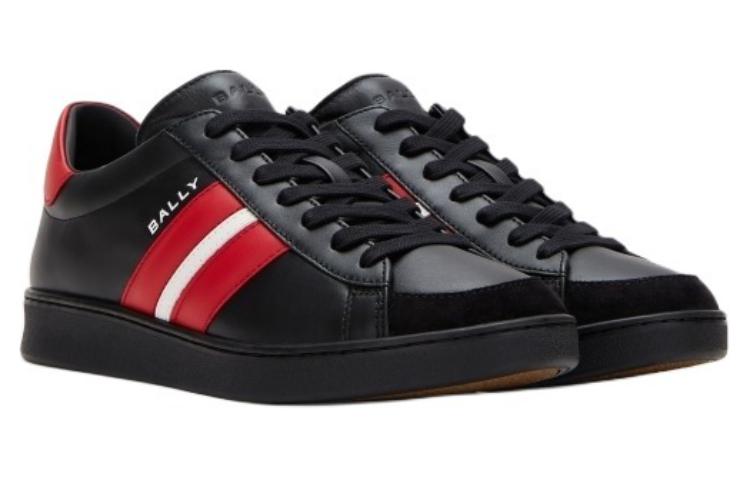 

Кожаные кроссовки Mylton BALLY, красно-черные