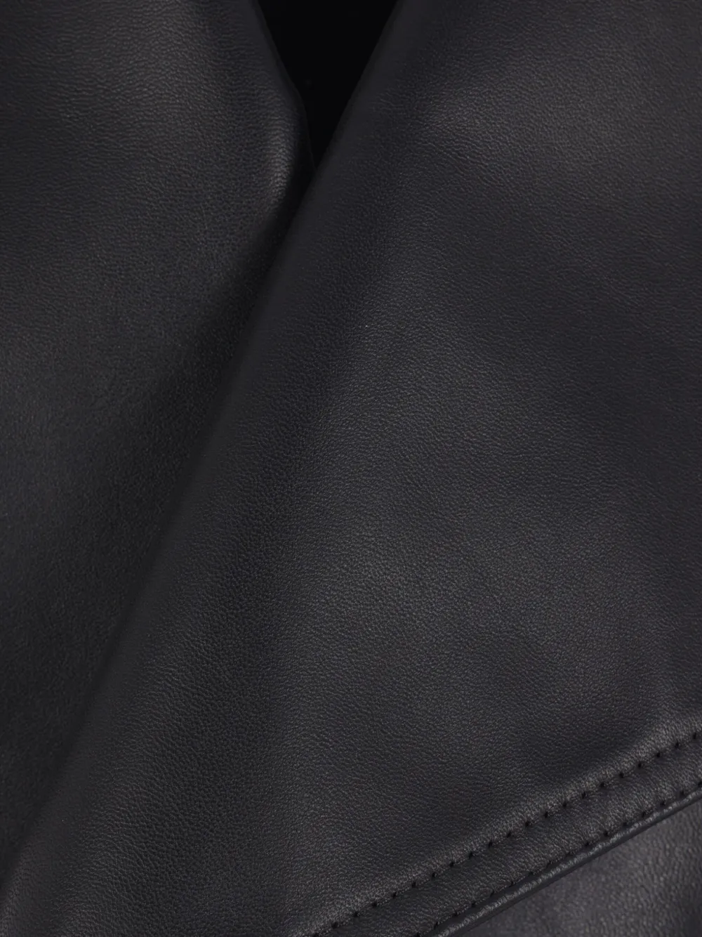 Кожаная куртка Mm6 Maison Margiela, черный — фото 4