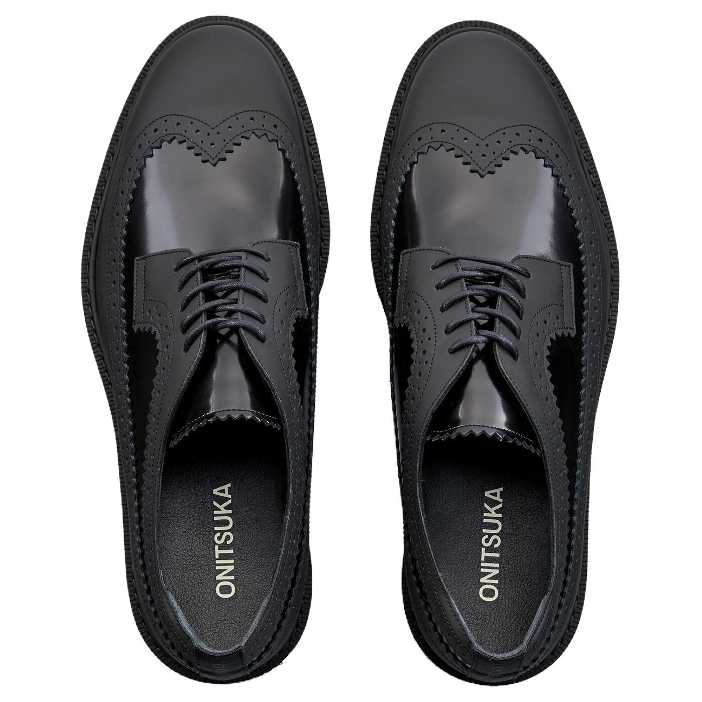 BROGUE Мужские повседневные низкие кеды черного/красного цвета Onitsuka Tiger — фото 4