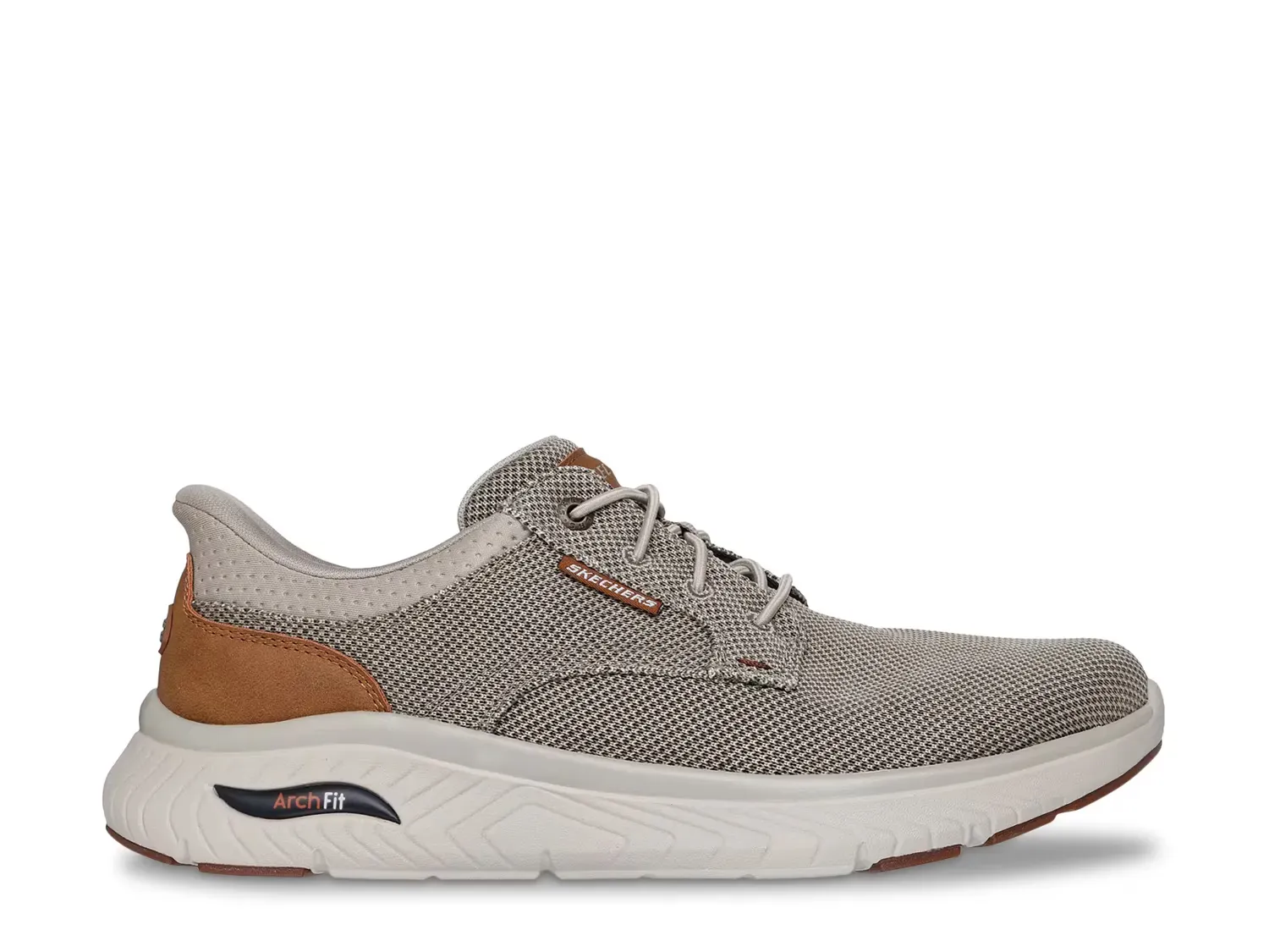 Кроссовки Slip-On - мужские Skechers, Tan — фото 3